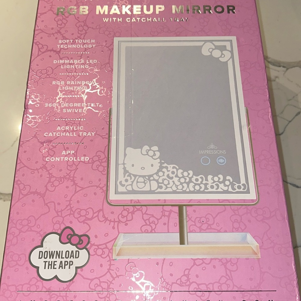 Impressions Hello Kitty RGB Makeup Mirror with Tray